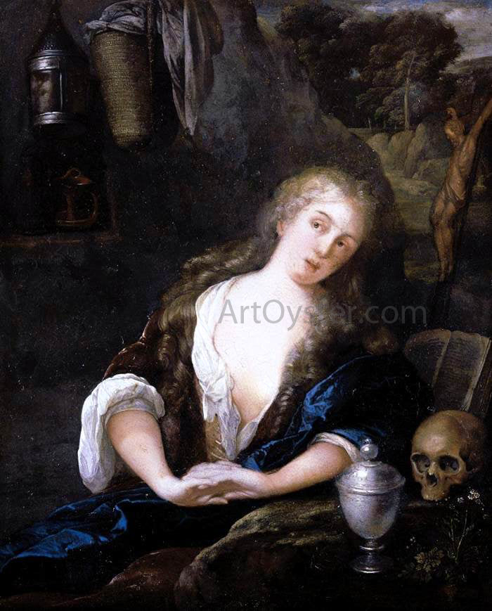 Eglon Van der Neer The Penitent Magdalene - Hand Painted Oil Painting