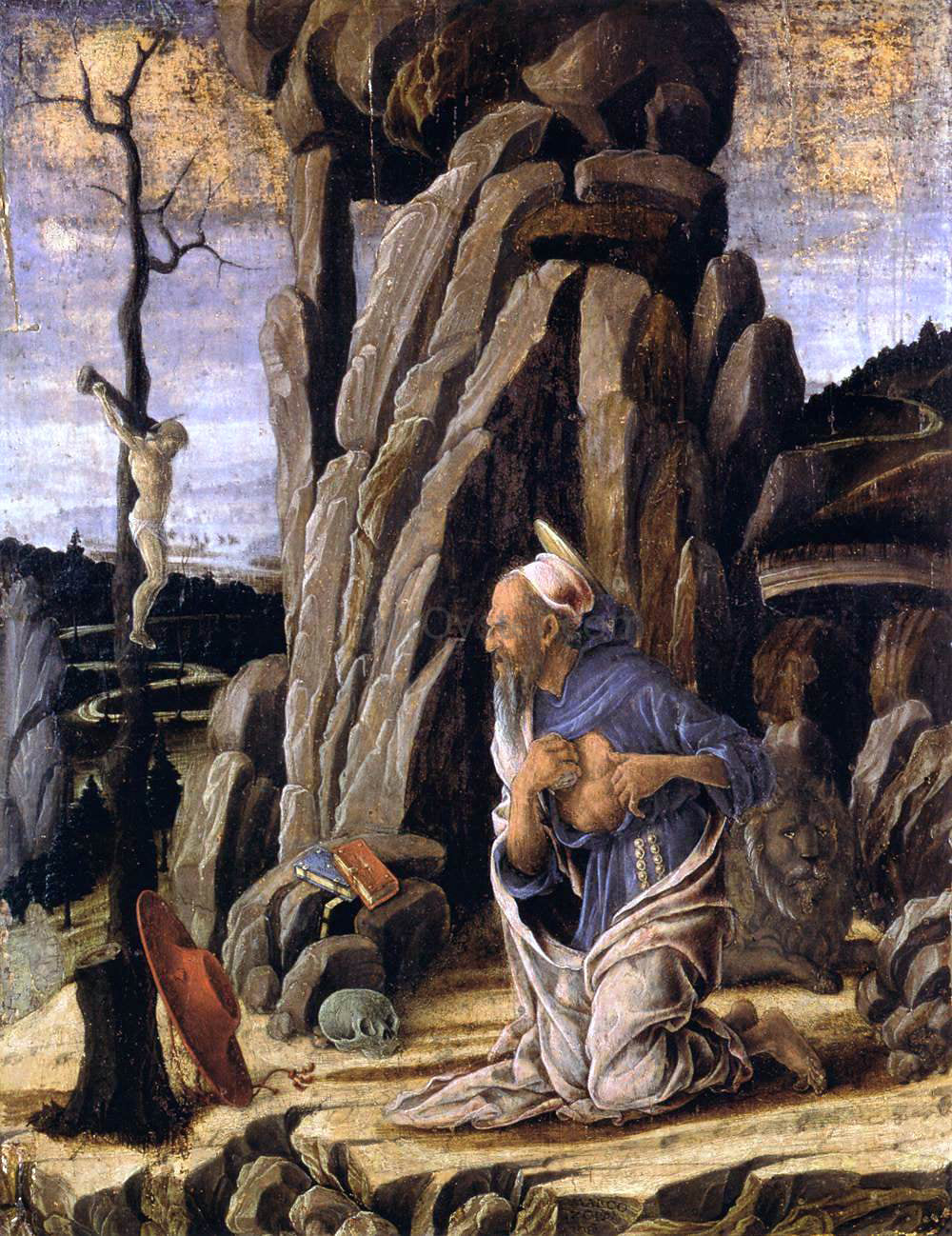 Marco Zoppo The Penitent St Jerome - Hand Painted Oil Painting