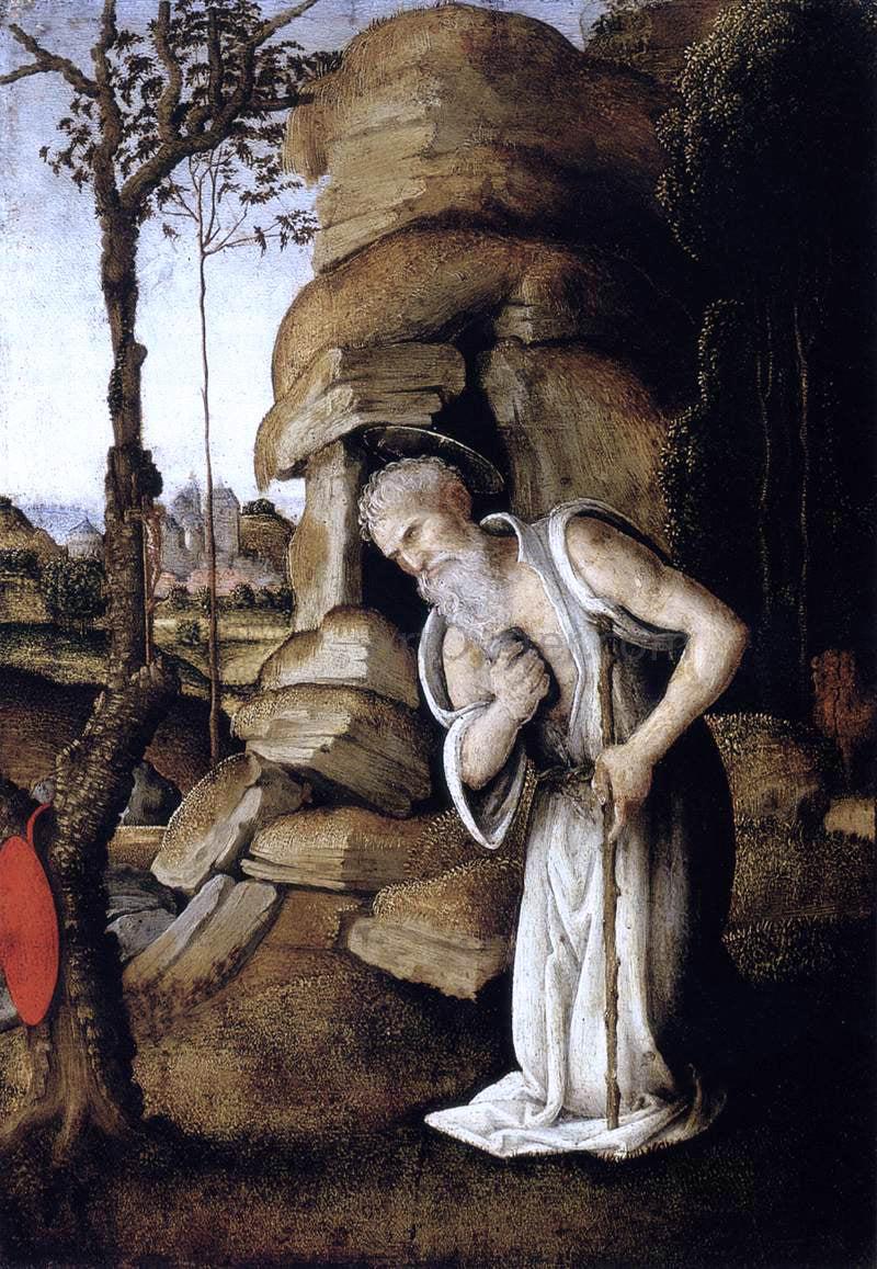 Filippino Lippi The Penitent St Jerome - Hand Painted Oil Painting