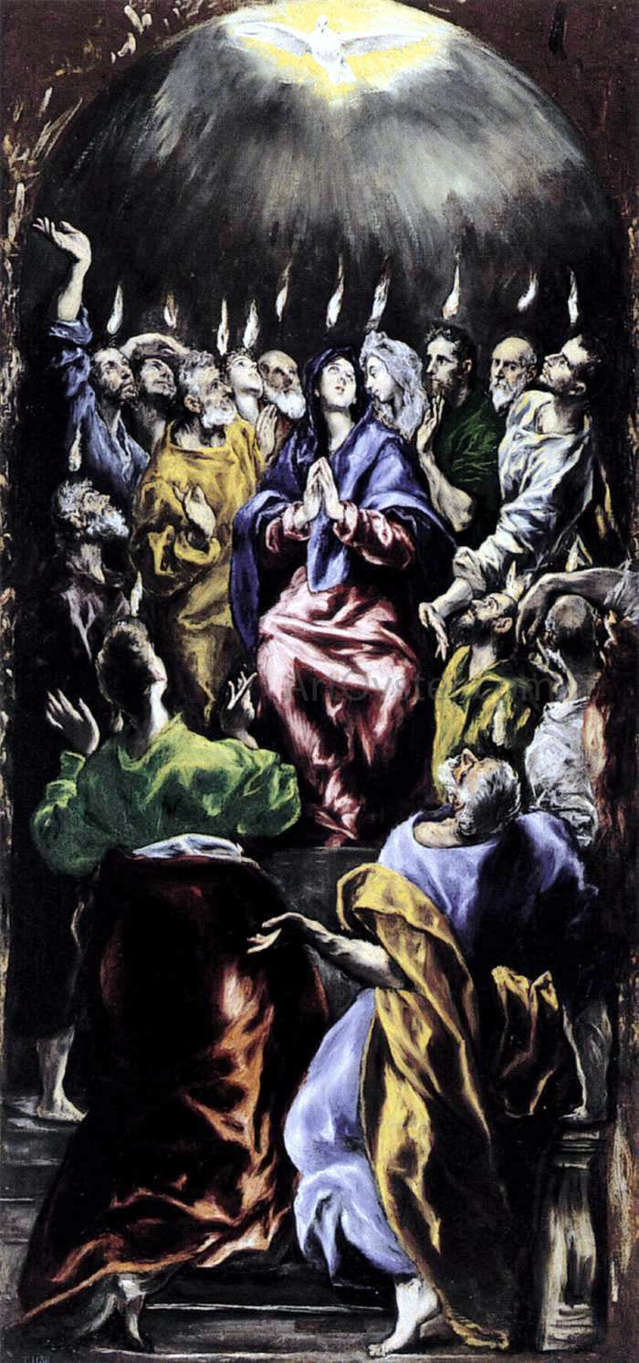 El Greco The Pentecost - Hand Painted Oil Painting