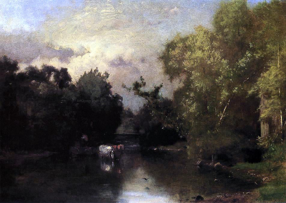 George Inness The Peqonic, New Jersey - Hand Painted Oil Painting