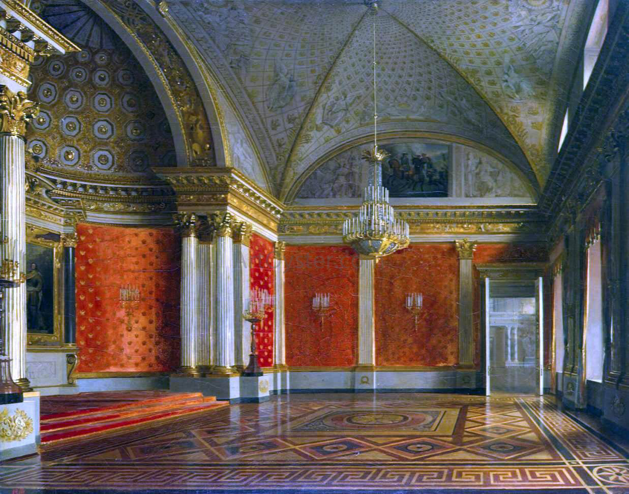  Sergey Konstantinovich Zaryanko The Peter's Room in the Winter Palace - Hand Painted Oil Painting