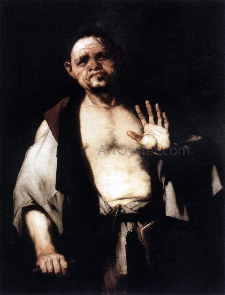  Luca Giordano The Philosopher Cratetes - Hand Painted Oil Painting