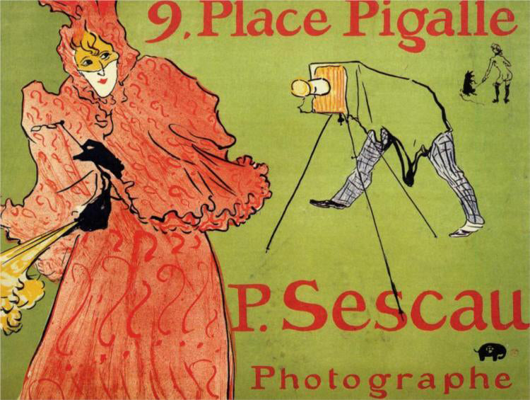 Henri De Toulouse-Lautrec The Photagrapher Sescau - Hand Painted Oil Painting