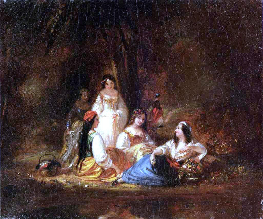 William Sidney Mount The Picnic - Hand Painted Oil Painting