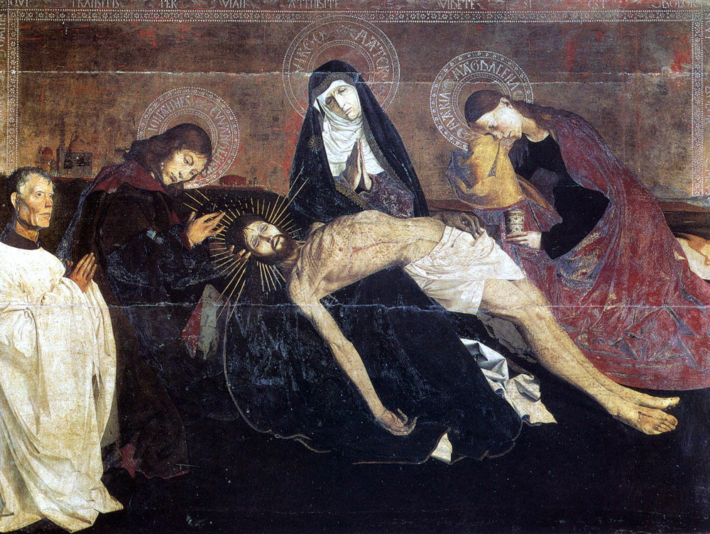 Enguerrand Quarton The Pieta of Villeneuve-Les-Avignon - Hand Painted Oil Painting