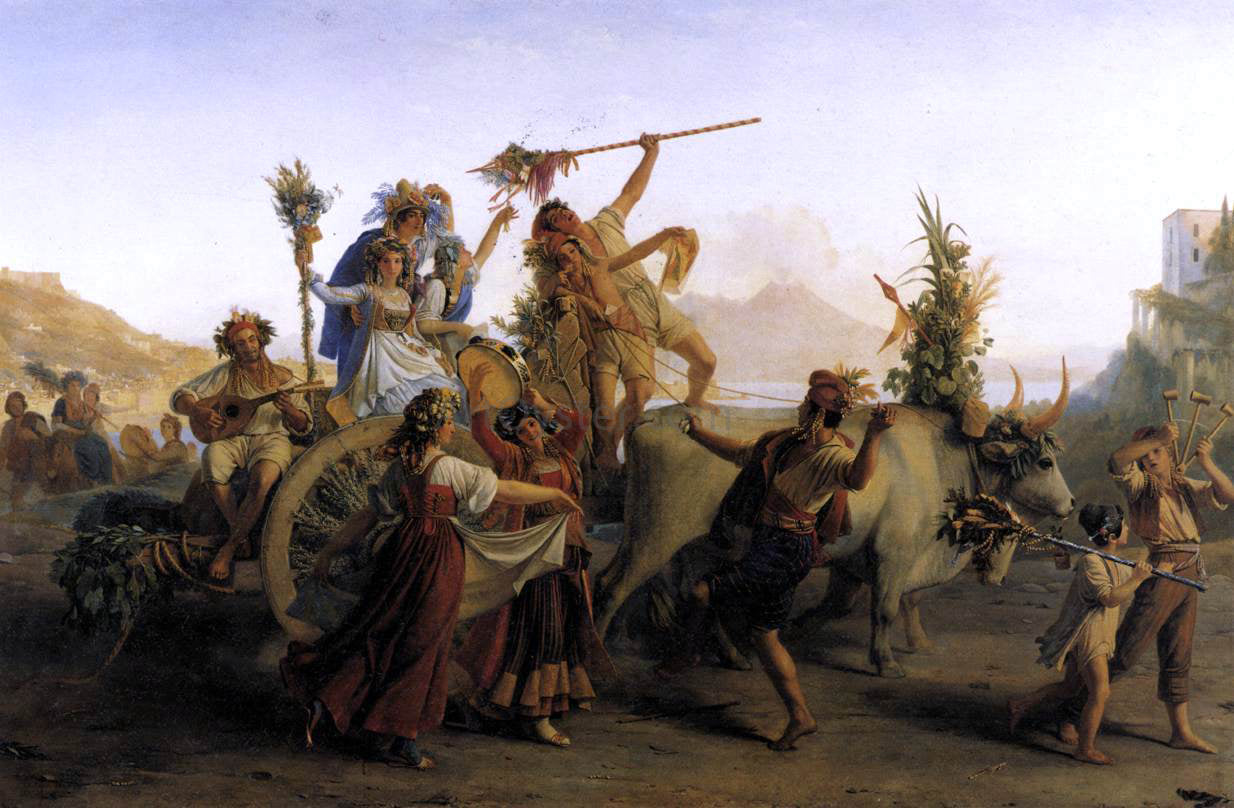 Louis-Leopold Robert The Pilgrimage to the Madonna of the Arch - Hand Painted Oil Painting