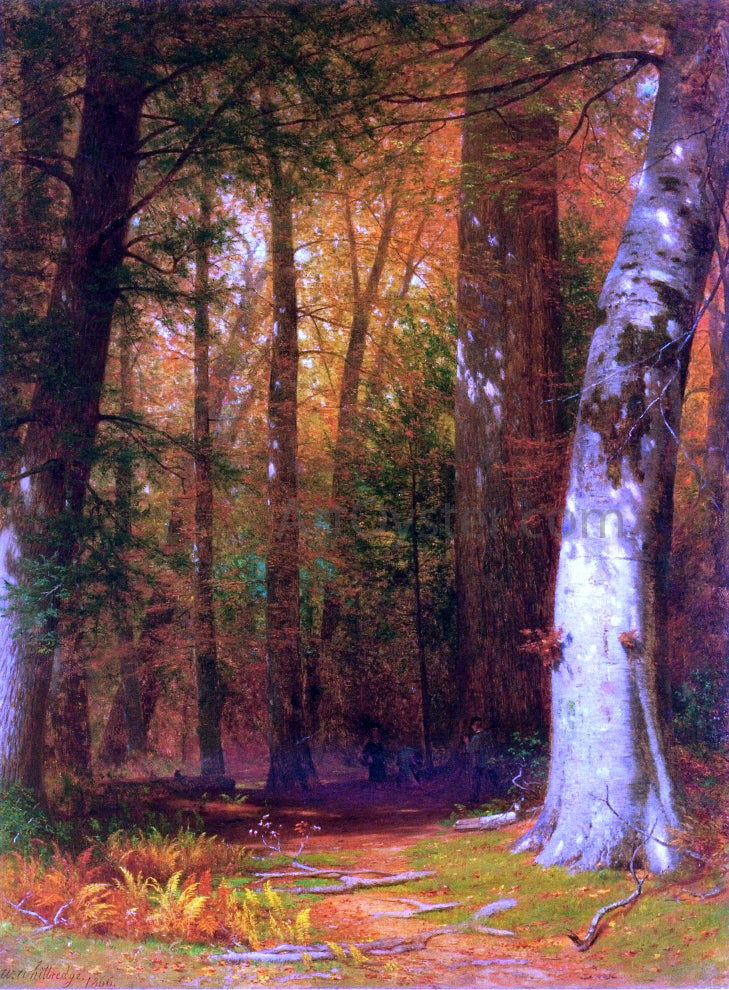  Thomas Worthington Whittredge The Pine Cone Gatherers - Hand Painted Oil Painting