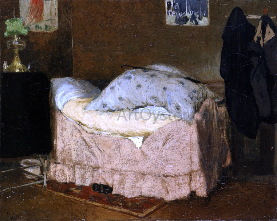 Henri-Jacques Evenepoel The Pink Bed (also known as View of My Bed or My Bedroom) - Hand Painted Oil Painting
