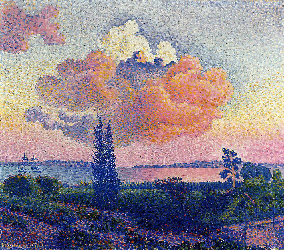 Henri Edmond Cross The Pink Cloud - Hand Painted Oil Painting