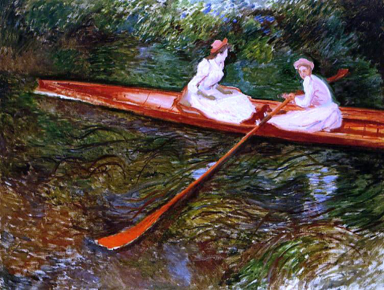 Claude Oscar Monet The Pink Skiff - Hand Painted Oil Painting