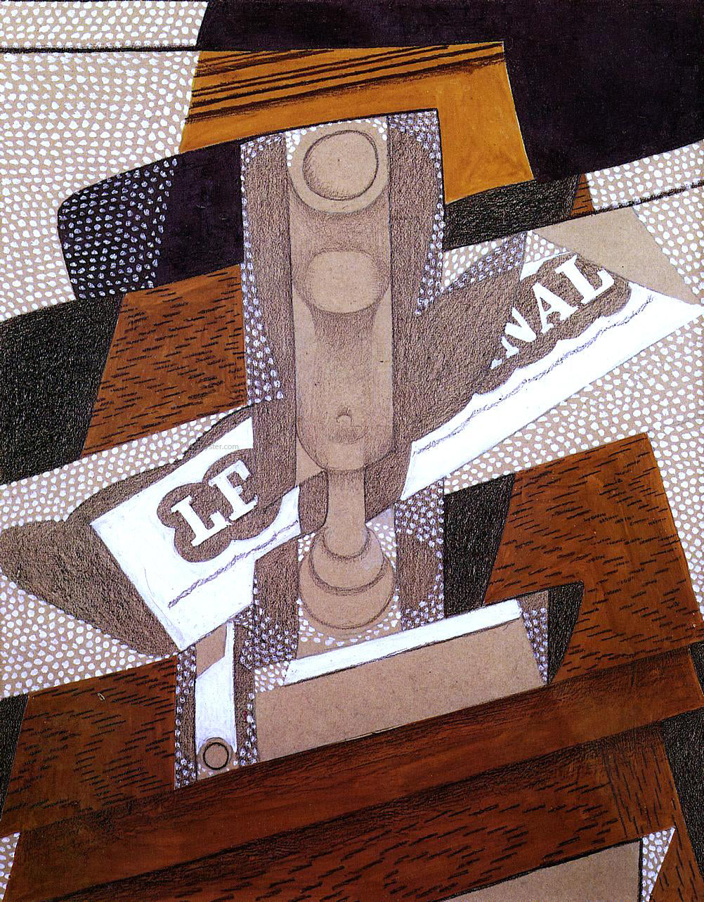 Juan Gris The Pipe - Hand Painted Oil Painting