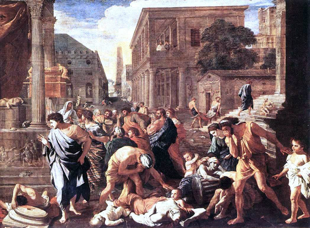 Nicolas Poussin The Plague at Ashod - Hand Painted Oil Painting
