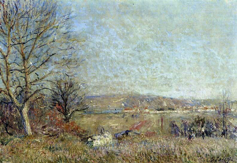Alfred Sisley The Plain of Veneux, View of Sablons - Hand Painted Oil Painting