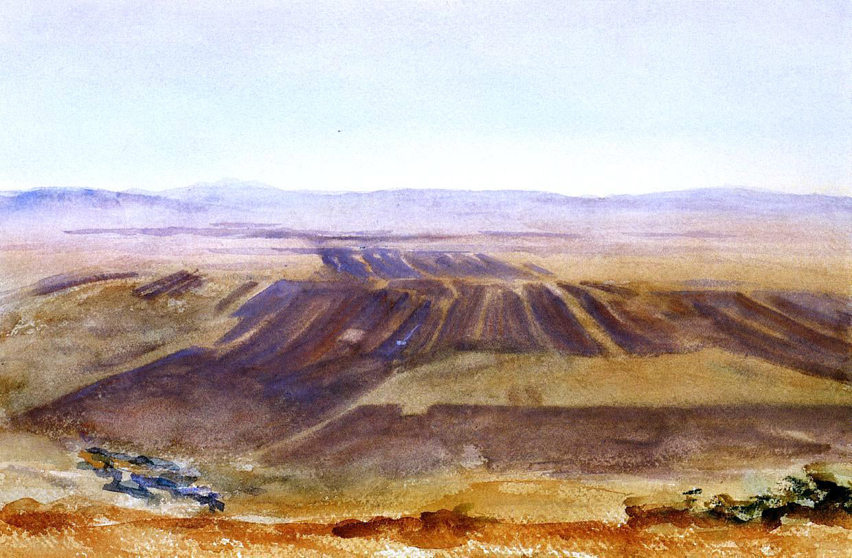 John Singer Sargent The Plains from Nazareth - Hand Painted Oil Painting