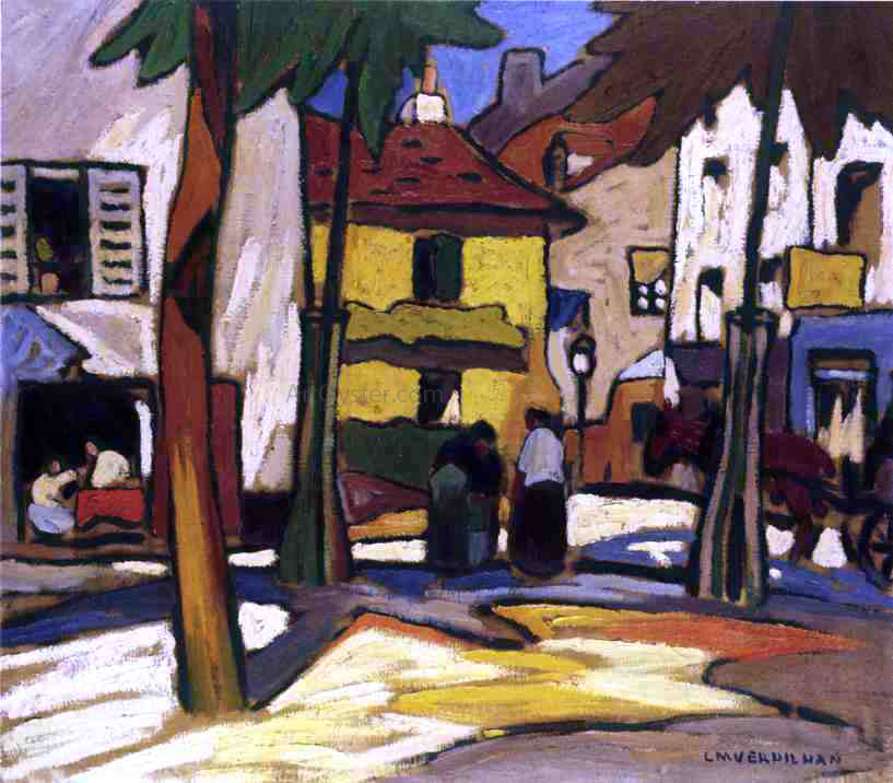 Louis Mathieu Verdilhan The Plaza - Hand Painted Oil Painting