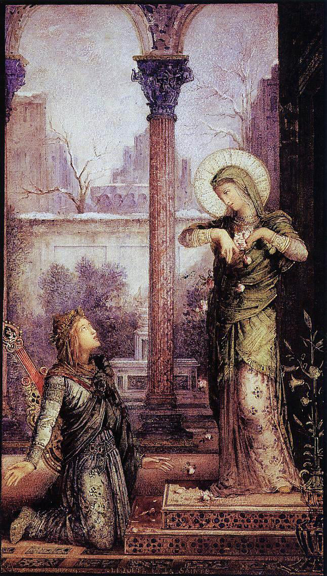 Gustave Moreau The Poet and the Saint - Hand Painted Oil Painting