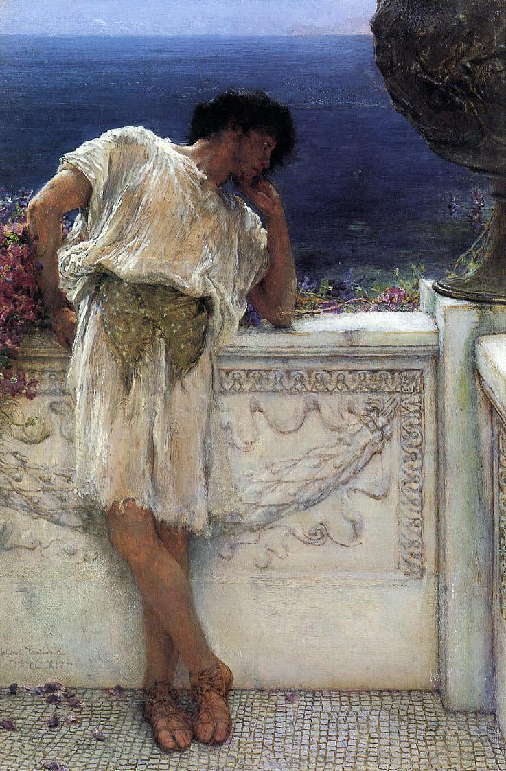 Sir Lawrence Alma-Tadema The Poet Gallus Dreaming - Hand Painted Oil Painting