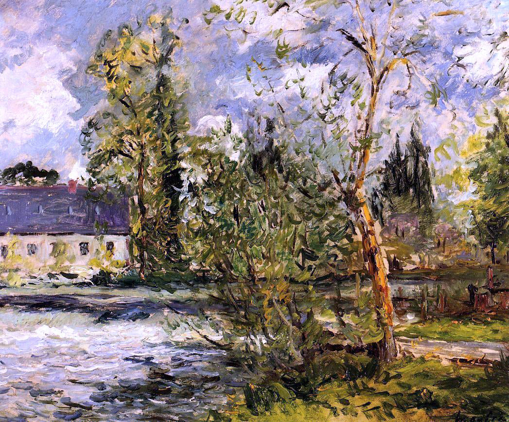  Maxime Maufra The Ponce Paper Factory on the Edge of the Sathe Woods - Hand Painted Oil Painting