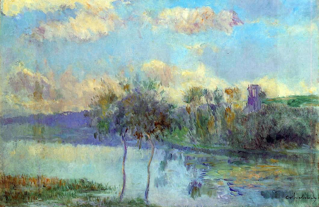Albert Lebourg The Pond at Chalou-Moulineux, near Etampes - Hand Painted Oil Painting