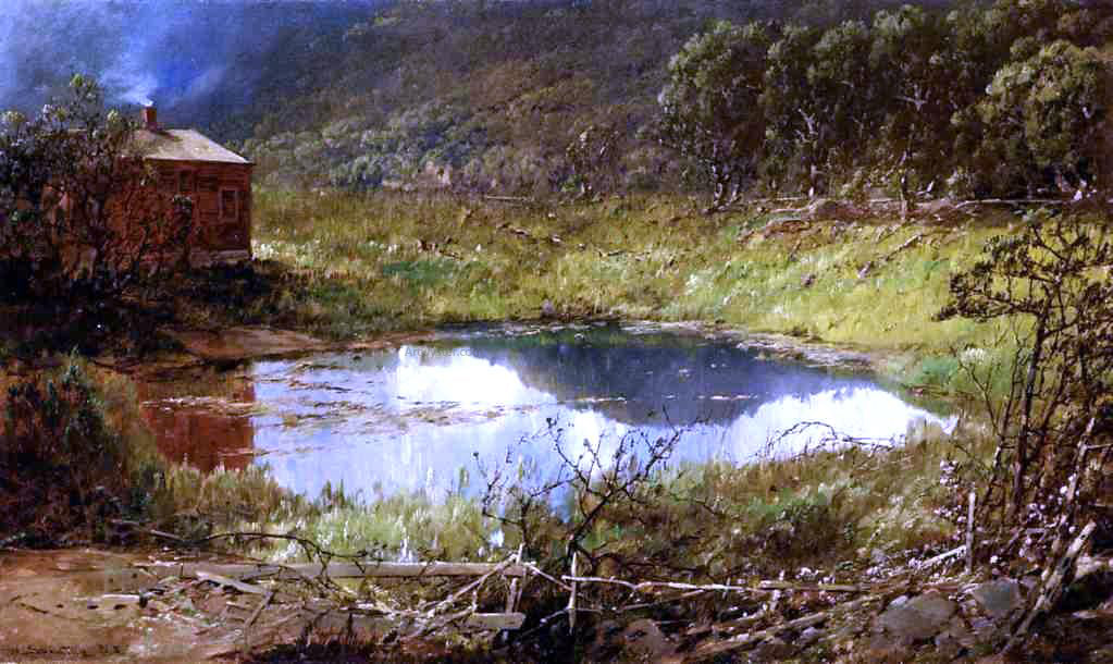 William Louis Sonntag The Pond - Hand Painted Oil Painting