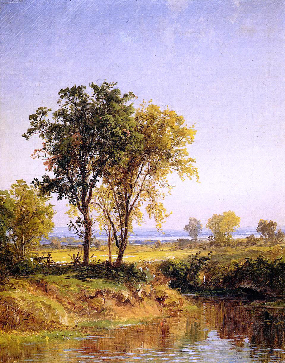 Jasper Francis Cropsey The Pond in Springtime - Hand Painted Oil Painting