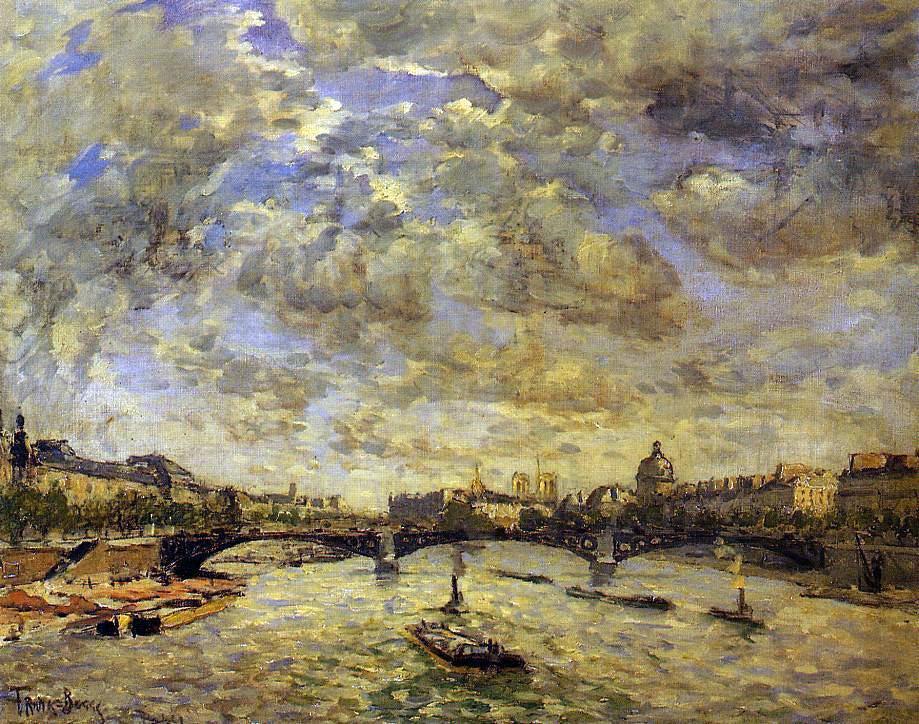 Frank Myers Boggs The Pont Carousel, Paris - Hand Painted Oil Painting