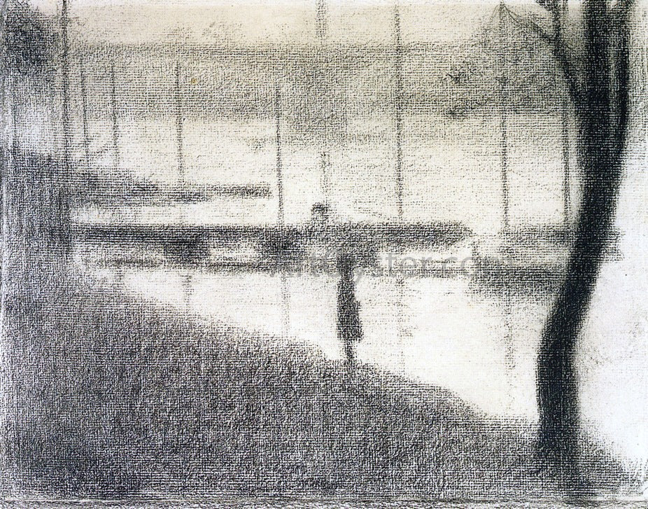 Georges Seurat The Pont de Courbevoie - Hand Painted Oil Painting