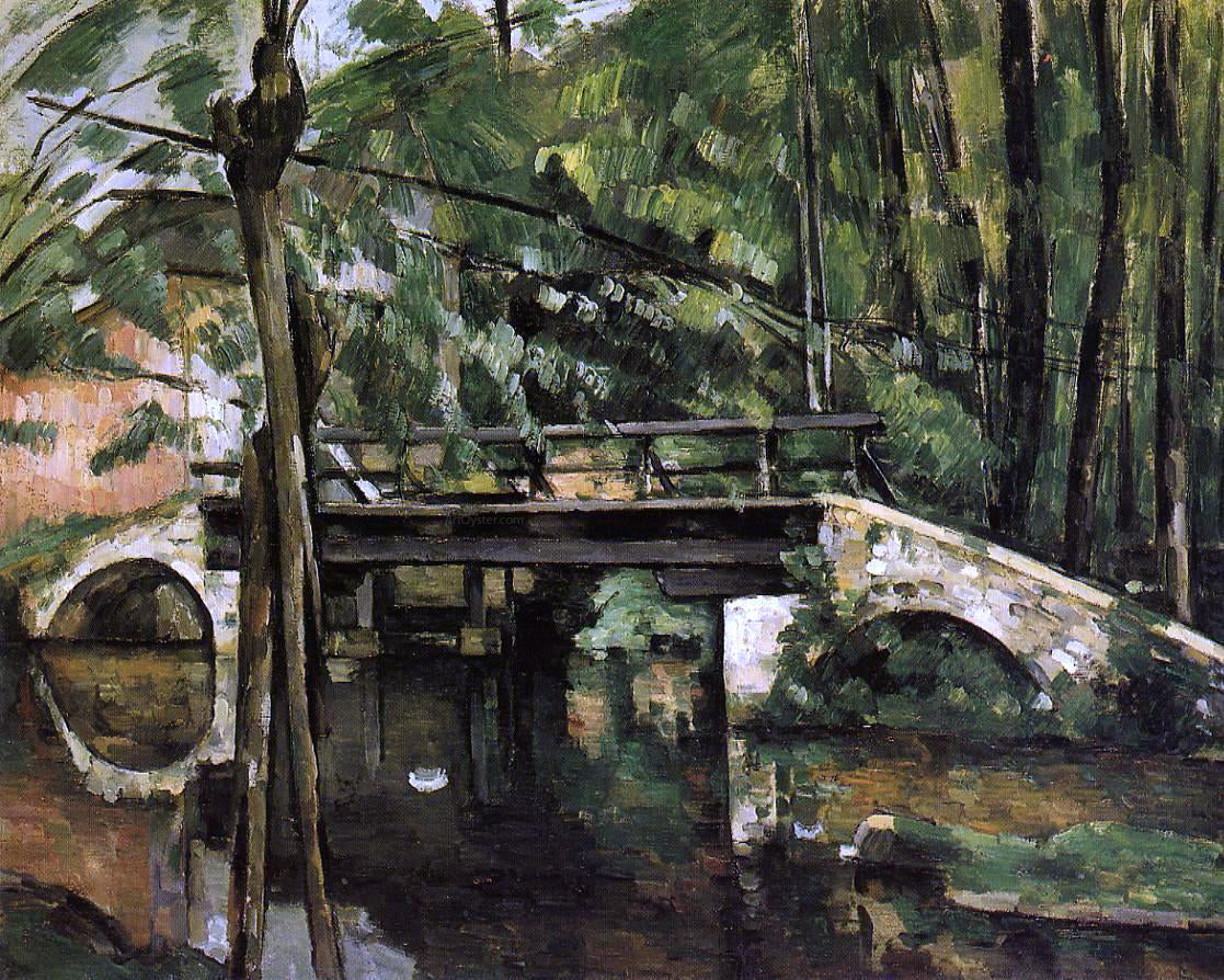 Paul Cezanne The Pont de Maincy - Hand Painted Oil Painting
