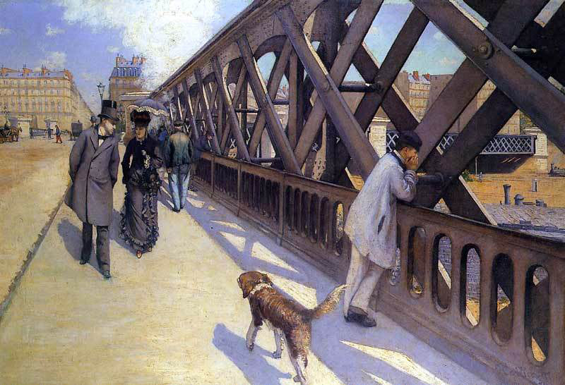  Gustave Caillebotte The Pont du Europe - Hand Painted Oil Painting