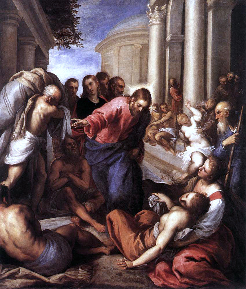 il Palma Jacopo The Pool - Hand Painted Oil Painting