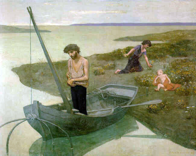 Pierre Puvis De Chavannes The Poor Fisherman - Hand Painted Oil Painting