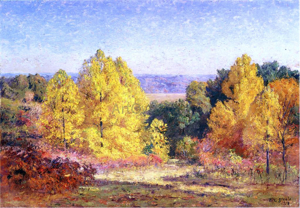 Theodore Clement Steele The Poplars - Hand Painted Oil Painting