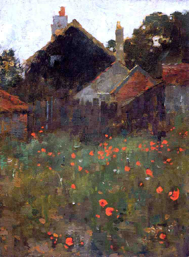 Willard Leroy Metcalf The Poppy Field - Hand Painted Oil Painting
