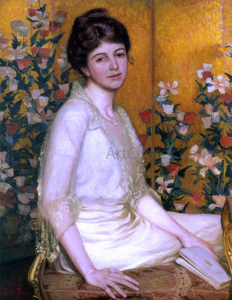 Lilla Cabot Perry The Poppy Screen - Hand Painted Oil Painting