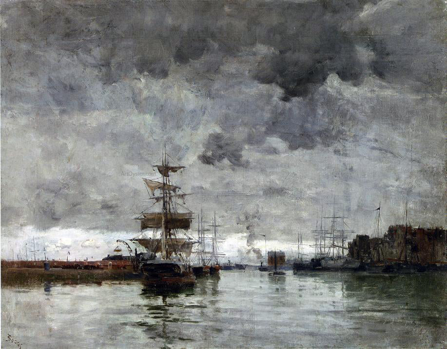 Frank Myers Boggs The Port - Hand Painted Oil Painting