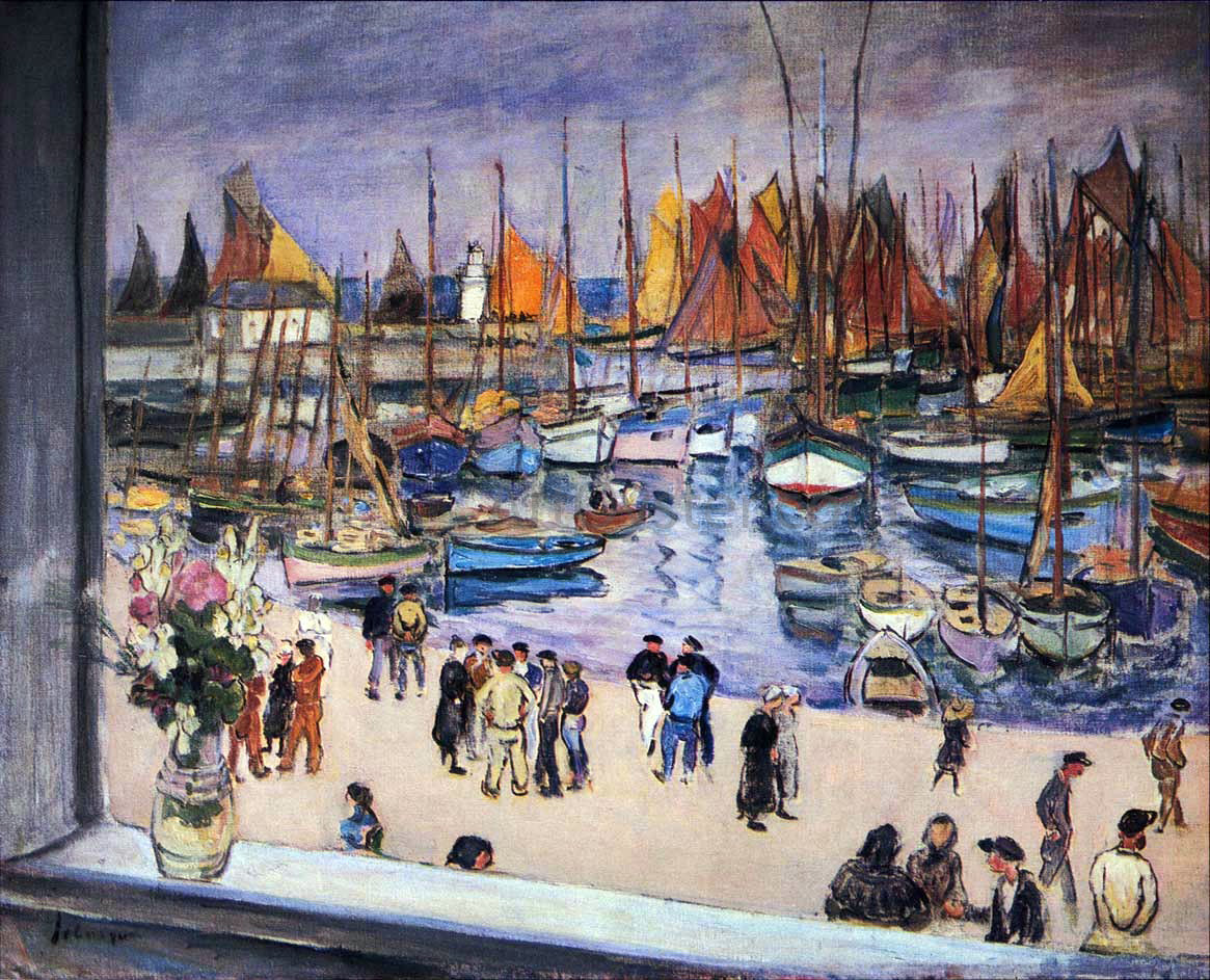 Henri Lebasque The Port at Saint Tropez - Hand Painted Oil Painting