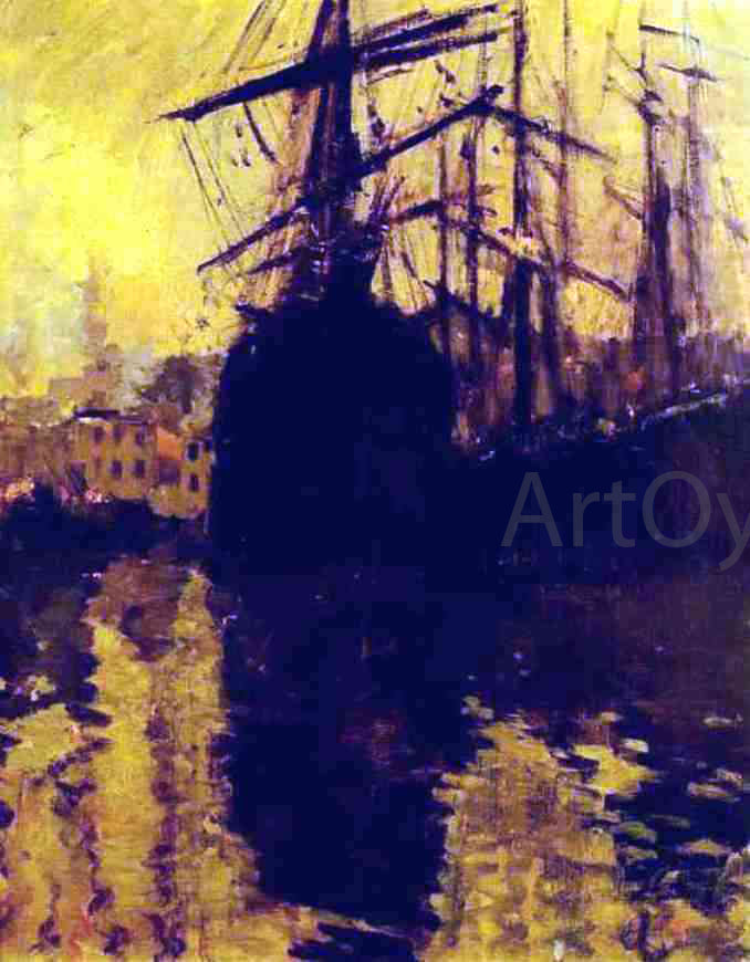 Constantin Alexeevich Korovin The Port in Marseilles - Hand Painted Oil Painting