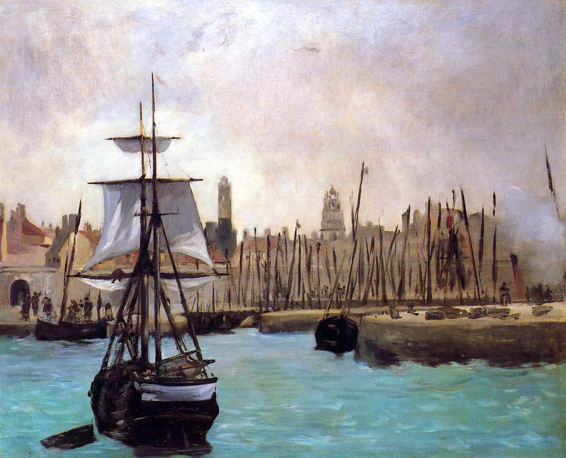 Edouard Manet The Port of Calais - Hand Painted Oil Painting