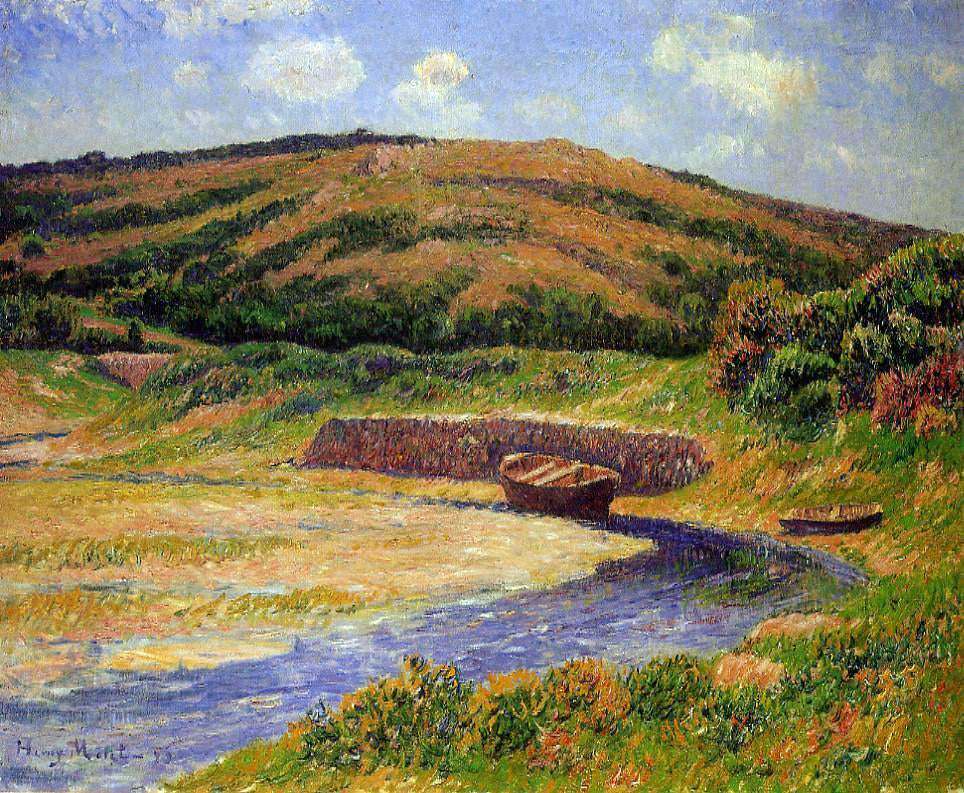 Henri Moret The Port of Guilly, Finistere - Hand Painted Oil Painting