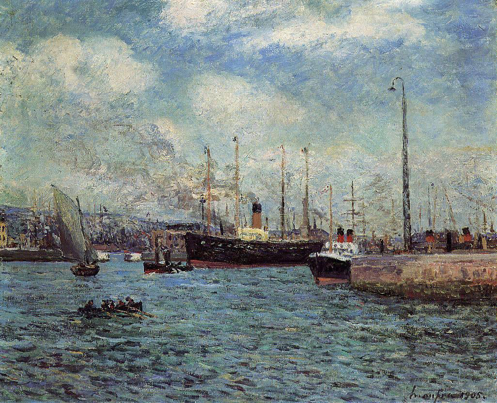 Maxime Maufra The Port of Havre - Hand Painted Oil Painting