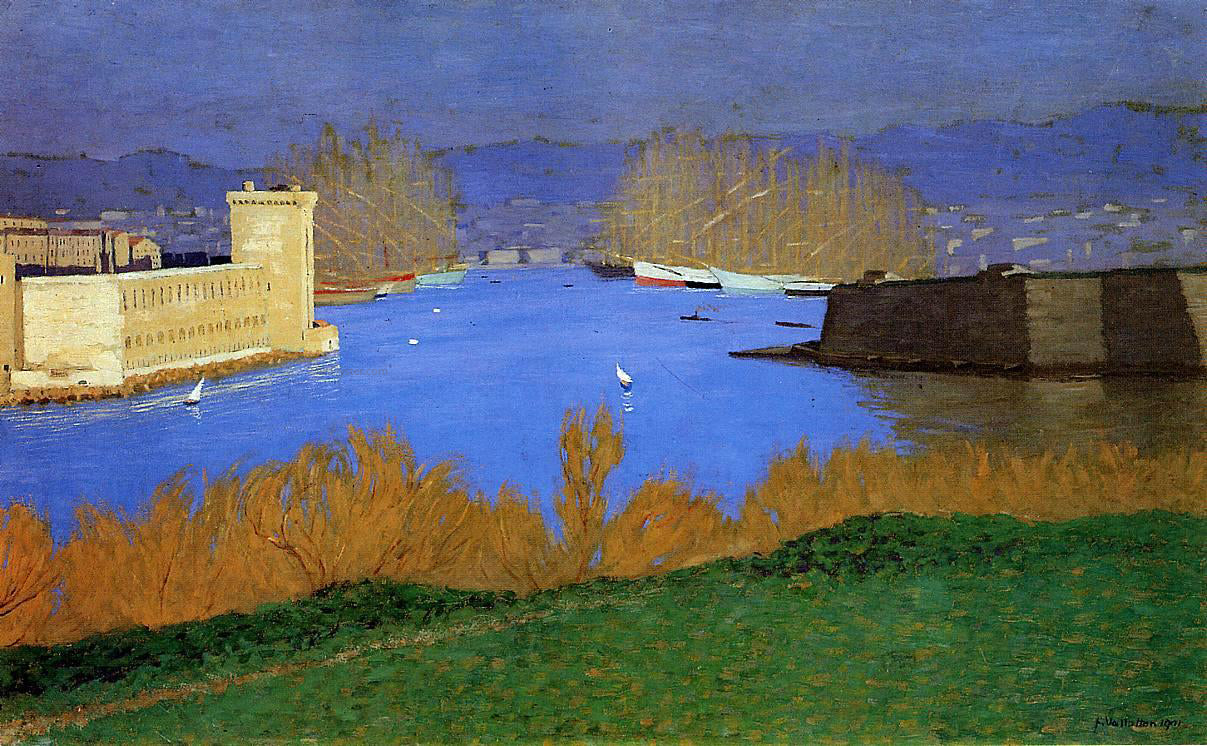 Felix Vallotton The Port of Marseille - Hand Painted Oil Painting