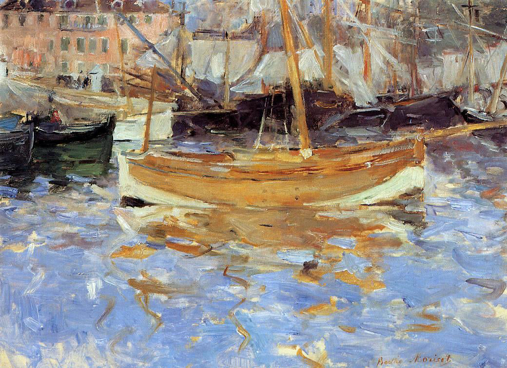 Berthe Morisot The Port of Nice - Hand Painted Oil Painting