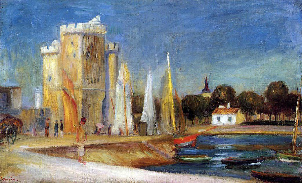 Pierre Auguste Renoir The Port of Rochelle - Hand Painted Oil Painting