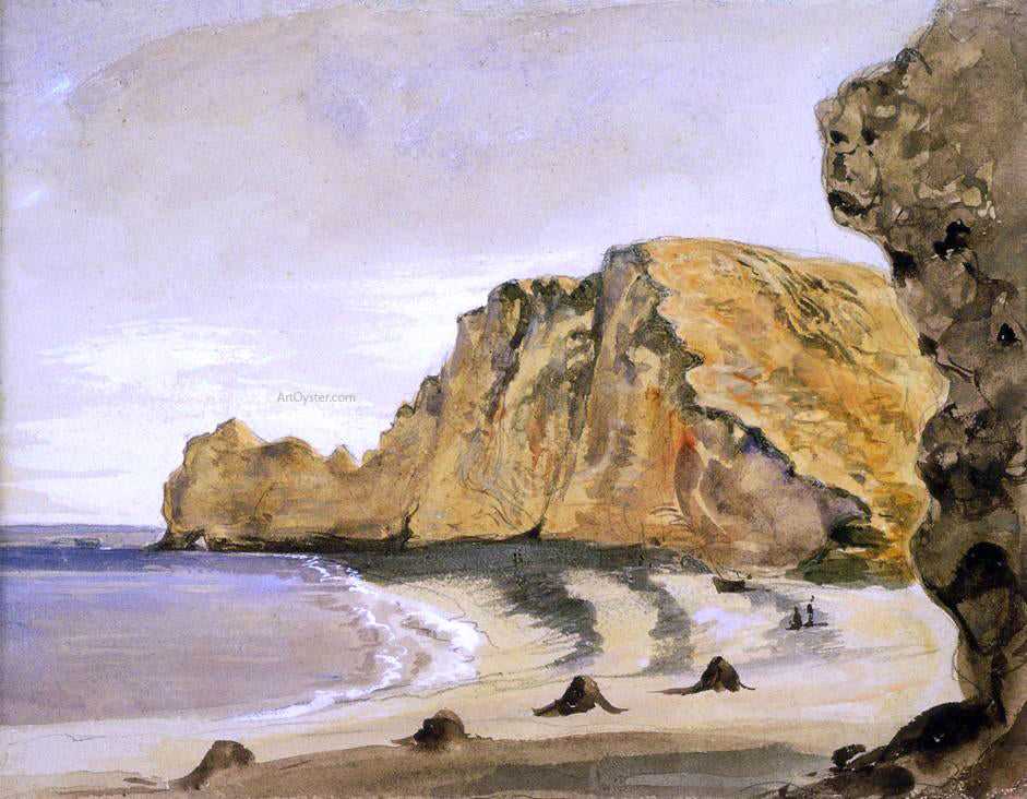 Eugene Delacroix The Porte d'Amont, Etretat - Hand Painted Oil Painting