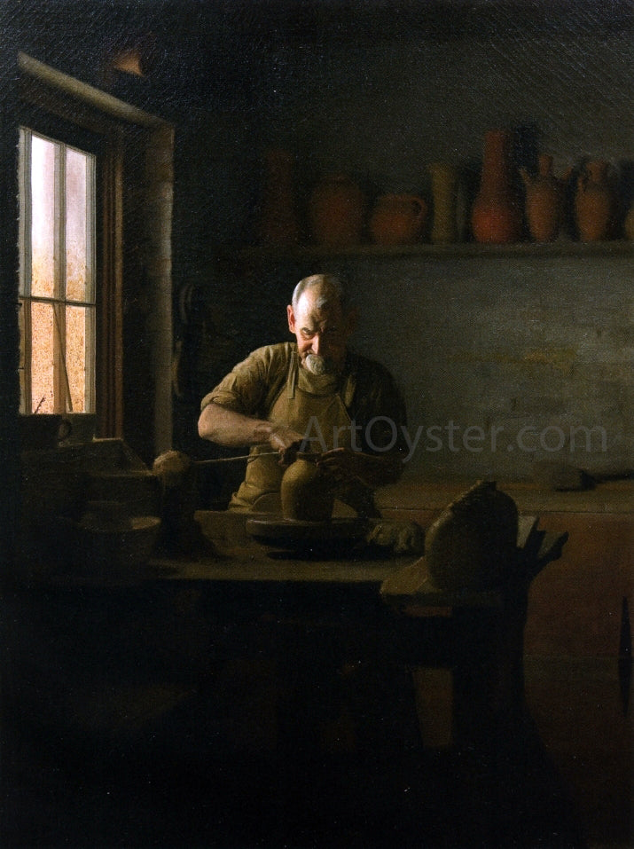 Edmond Thomas Quinn The Potter - Hand Painted Oil Painting