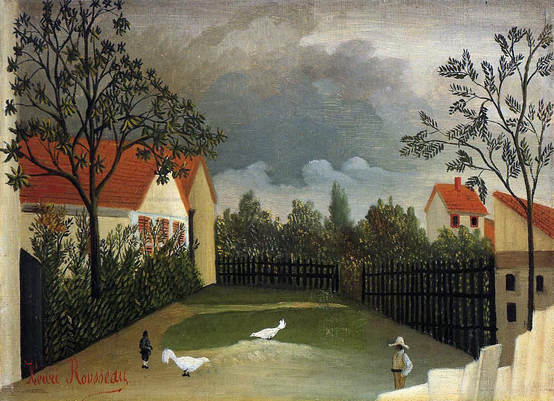 Henri Rousseau The Poultry Yard - Hand Painted Oil Painting