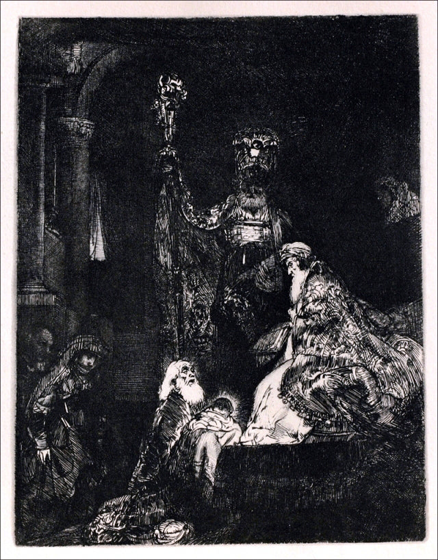 Rembrandt Van Rijn The Presentation - Hand Painted Oil Painting