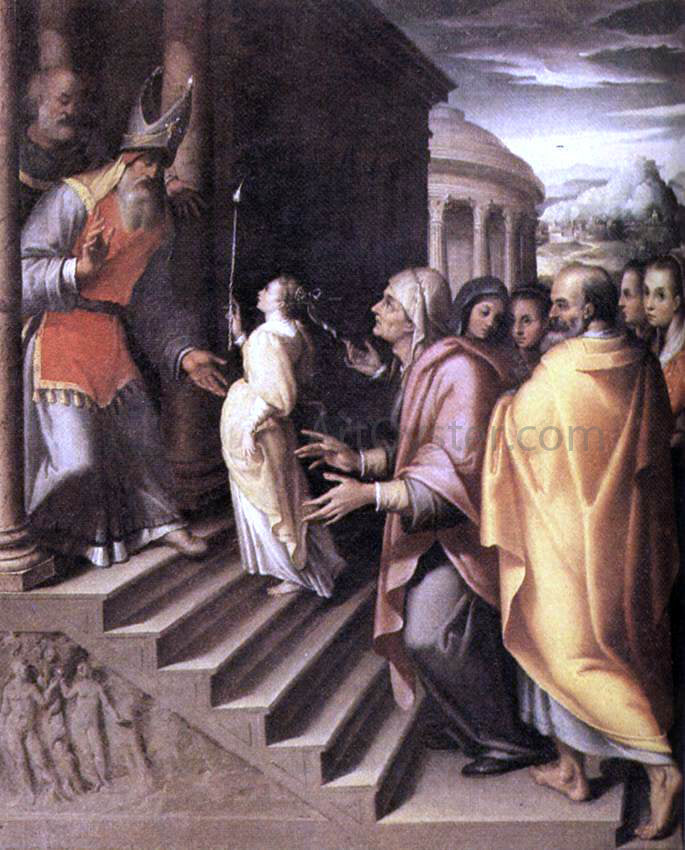 Denys Calvaert The Presentation of Mary - Hand Painted Oil Painting
