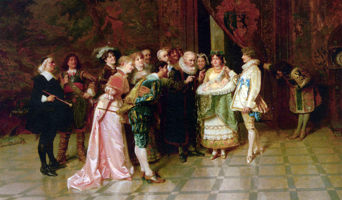 Giocomo Mantegazza The Presentation of the Newborn - Hand Painted Oil Painting
